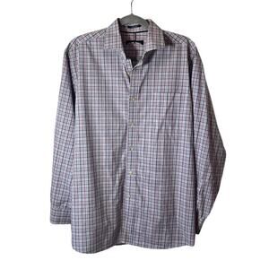 Tommy Hilfiger Men's Plaid‎ Dress Stretch  L/S Shirt Sz 16-161/2, 34/35